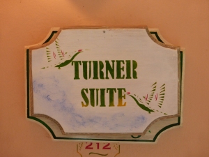 What a lovely touch - our own room plaque!